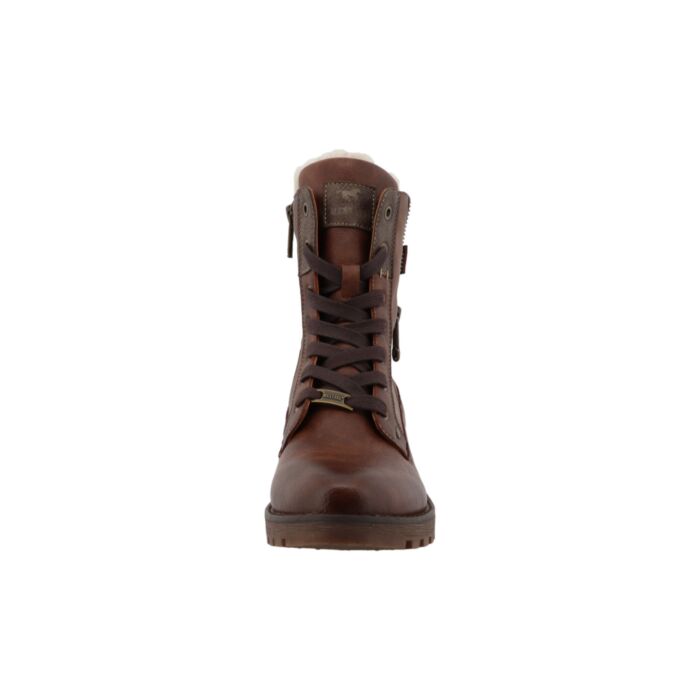 MUSTANG Schnürstiefelette Damen, Softmaterial-Mix mit Warmfutter