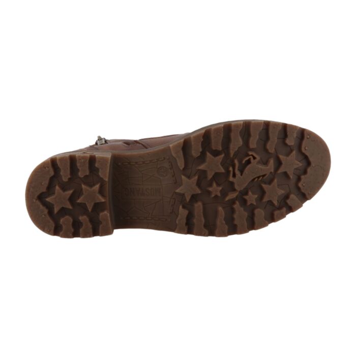 MUSTANG Schnürstiefelette Damen, Softmaterial-Mix mit Warmfutter