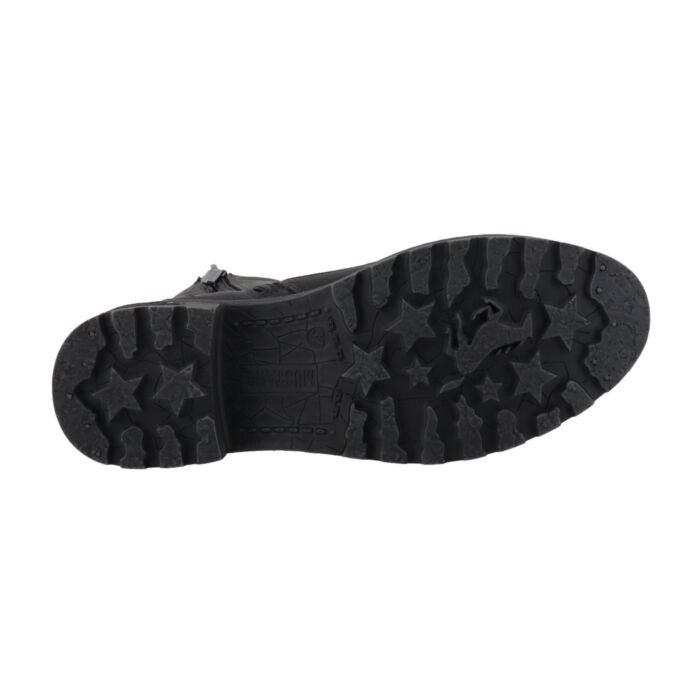 MUSTANG Schnürstiefelette Damen, Softmaterial-Mix mit Warmfutter