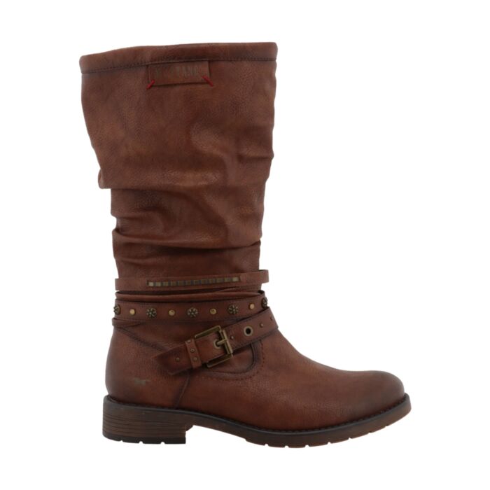 MUSTANG Langschaftstiefel Damen, Softmaterial mit Warmfutter