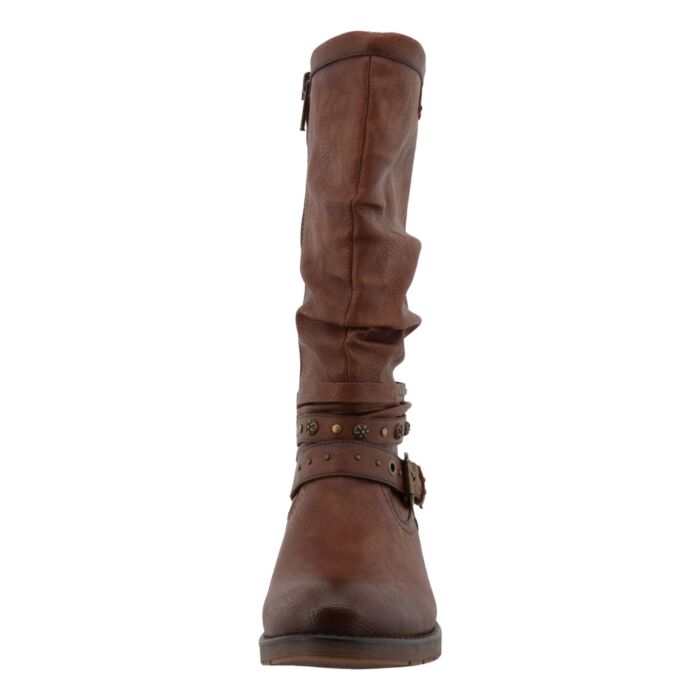 MUSTANG Botte femme à tige haute, matière souple avec doublure chaude