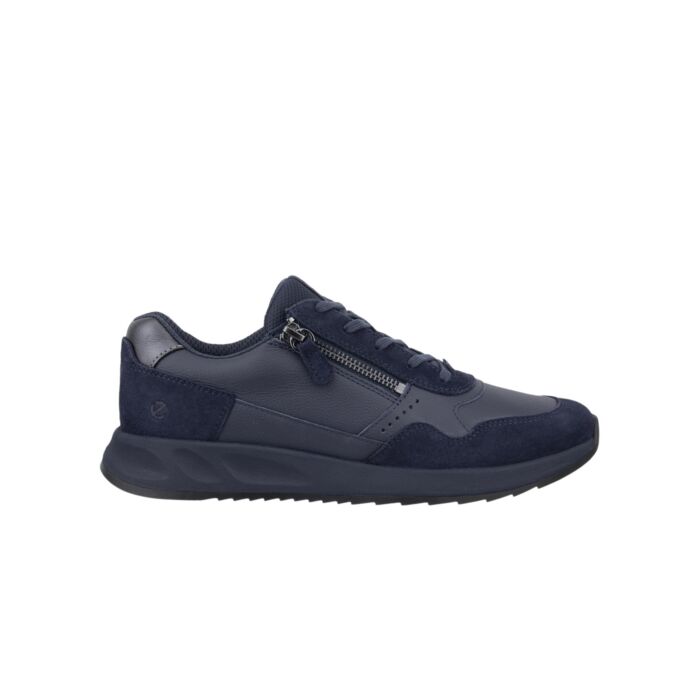 ECCO Sneaker femme, cuir nappa avec fermeture à glissière latérale