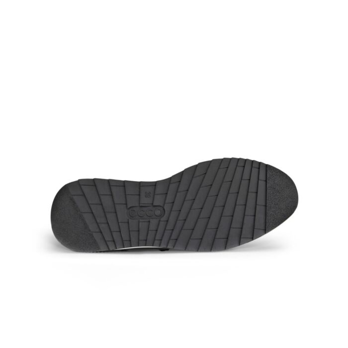 ECCO Sneaker femme, cuir nappa avec fermeture à glissière latérale