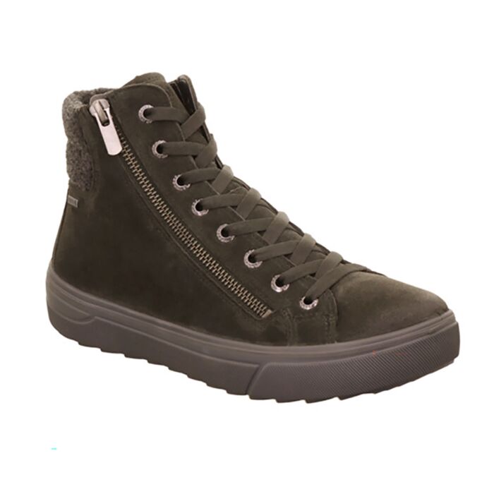 LEGERO Bottine à lacets femme, cuir velours avec membrane Gore-Tex