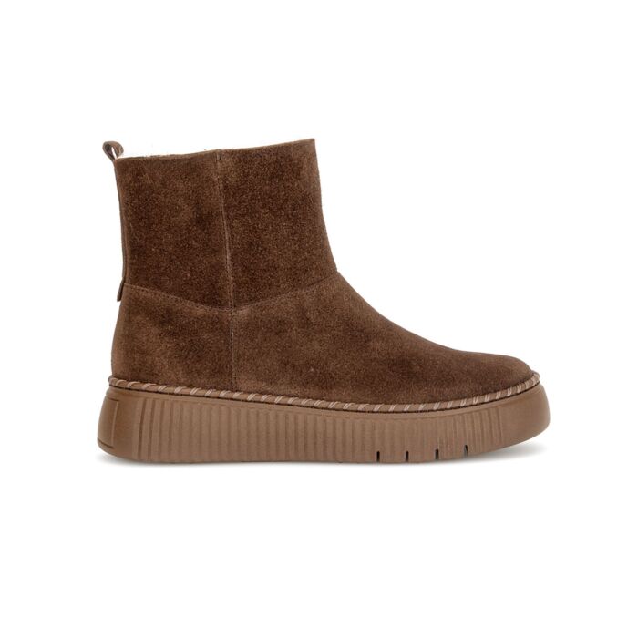 GABOR Bootie femme, cuir velours avec doublure en peau d'agneau