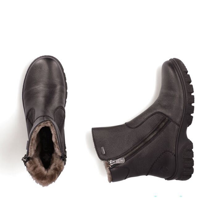 RIEKER Winterstiefel Damen, Glattleder mit RIEKER TEX Membran