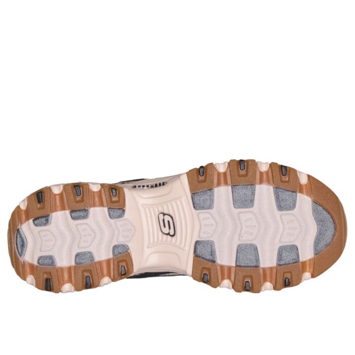 SKECHERS Chaussure à lacets femme D'lites, cuir avec semelle Air-Cooled Memory Foam