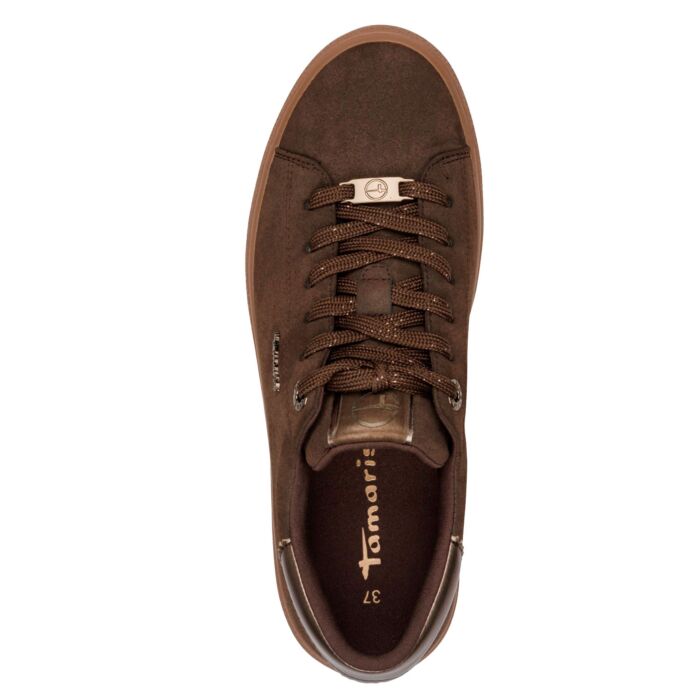 TAMARIS Sneaker femme, mélange de matières souples avec semelle plateforme