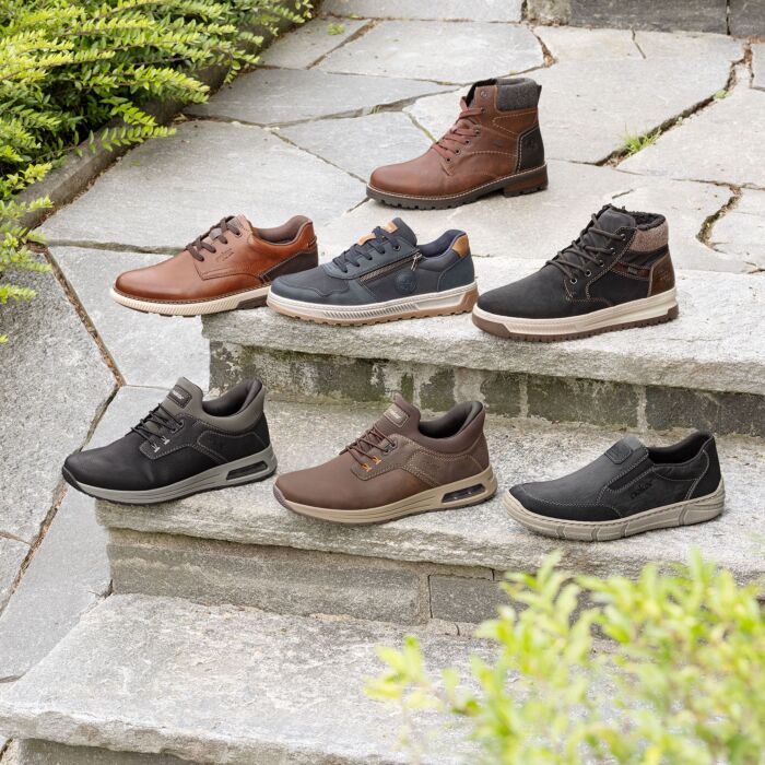 Chaussures à lacets pour hommes RIEKER, confort flexible