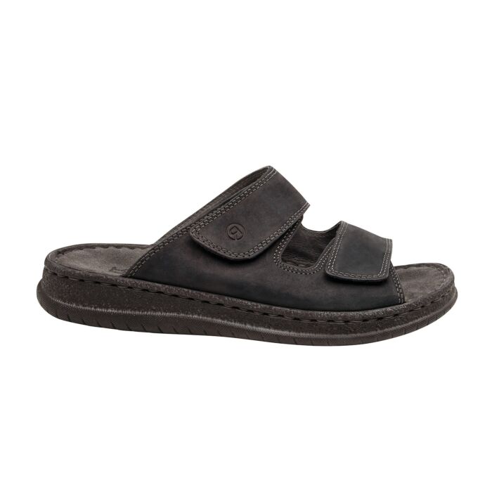 ROHDE Mule homme, cuir nubuck, fermeture velcro