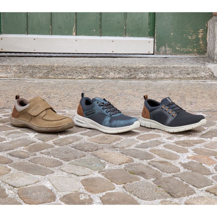 Rieker chaussures à enfiler pour hommes, confort flexible