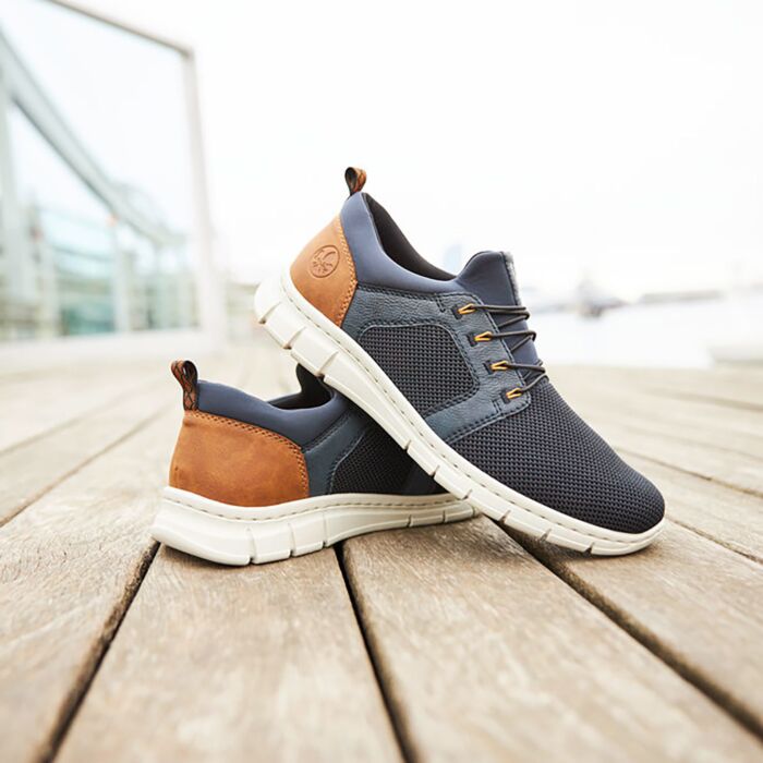 Rieker chaussures à enfiler pour hommes, confort flexible