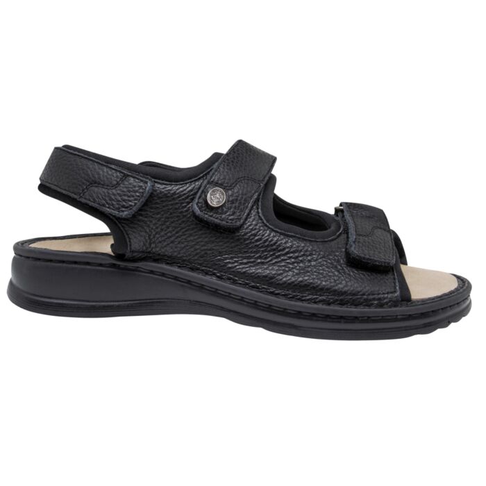 MUBB sandale, noir, avec voûte plantaire à mémoire de forme