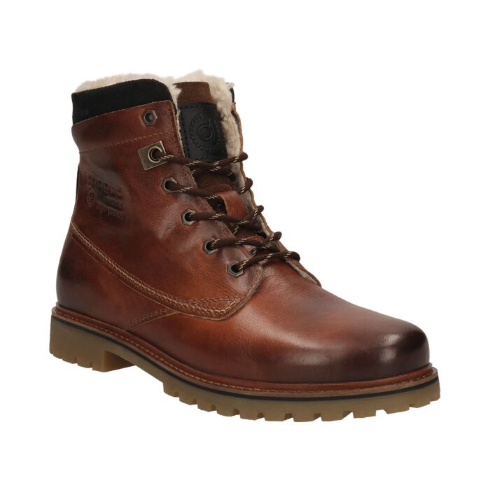 BUGATTI Herren-Stiefel, Glattleder, warm & rutschfest