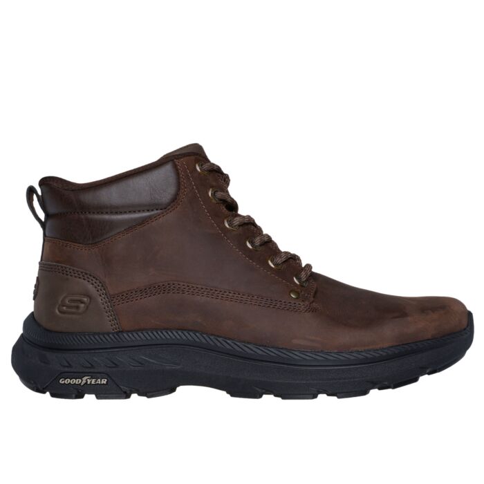 SKECHERS Slip-ins Botte homme, cuir avec doublure chaude