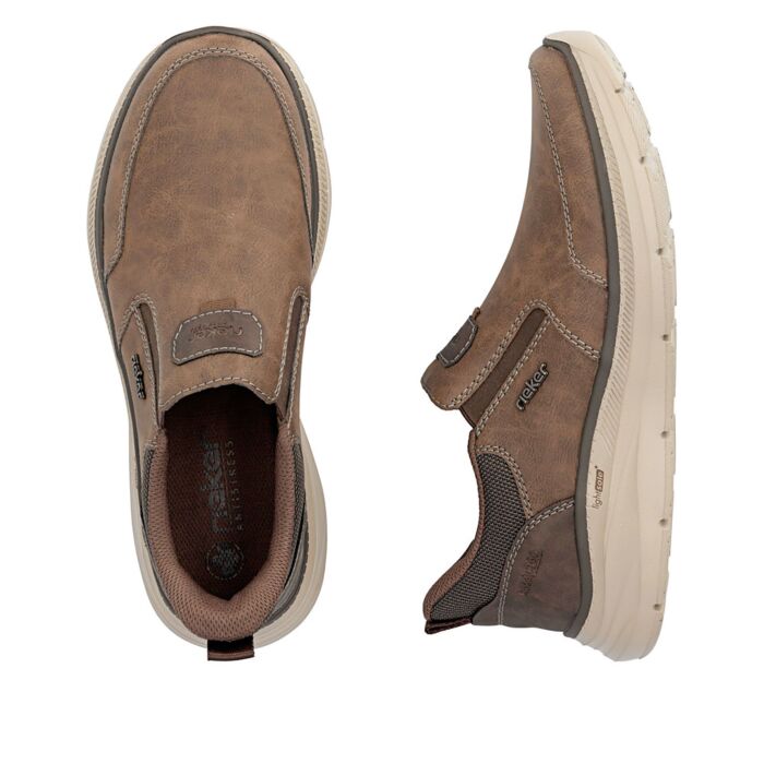 RIEKER Ready2Go Chaussure à enfiler homme, matière synthétique aspect cuir