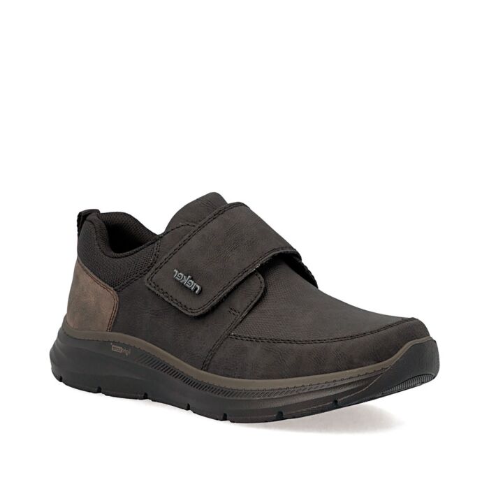 RIEKER Chaussure à scratch homme, matière souple