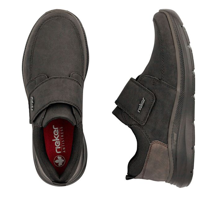 RIEKER Chaussure à scratch homme, matière souple