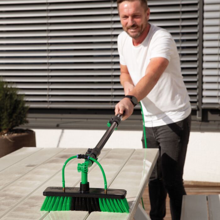 Balai Hammersmith «AquaClean Deluxe», 2 en 1 avec débit d'eau et manche télescopique