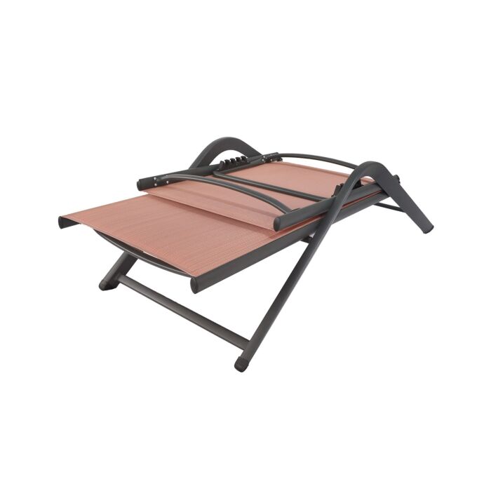 Chaise longue «River», structure en aluminium, dossier réglable