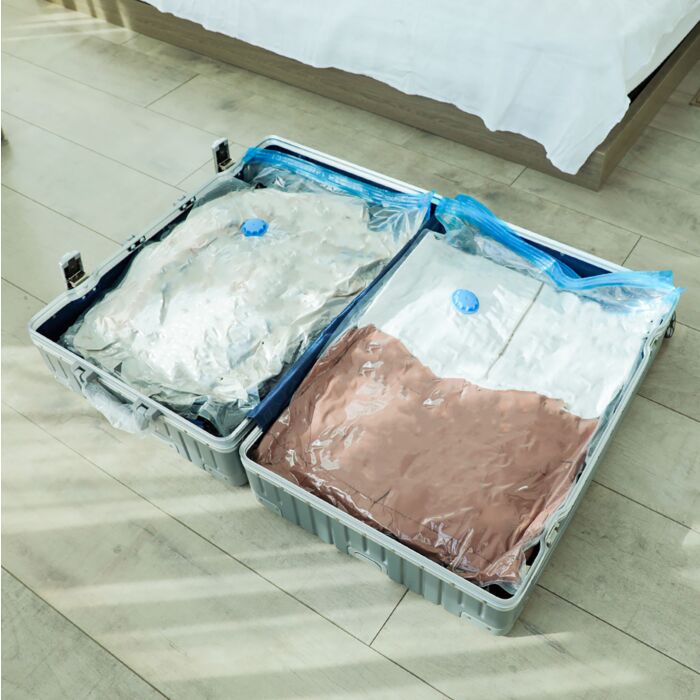 Sacs à vêtements sous vide, lot de 20 avec pompe manuelle, 4 tailles
