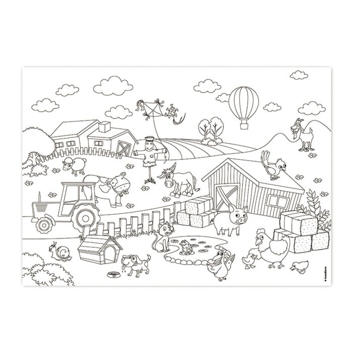 Set en papier «Kids Fun! Color-Me!», 48 feuilles, à colorier