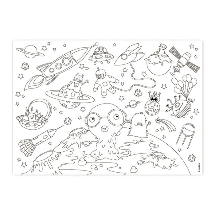 Set en papier «Kids Fun! Color-Me!», 48 feuilles, à colorier