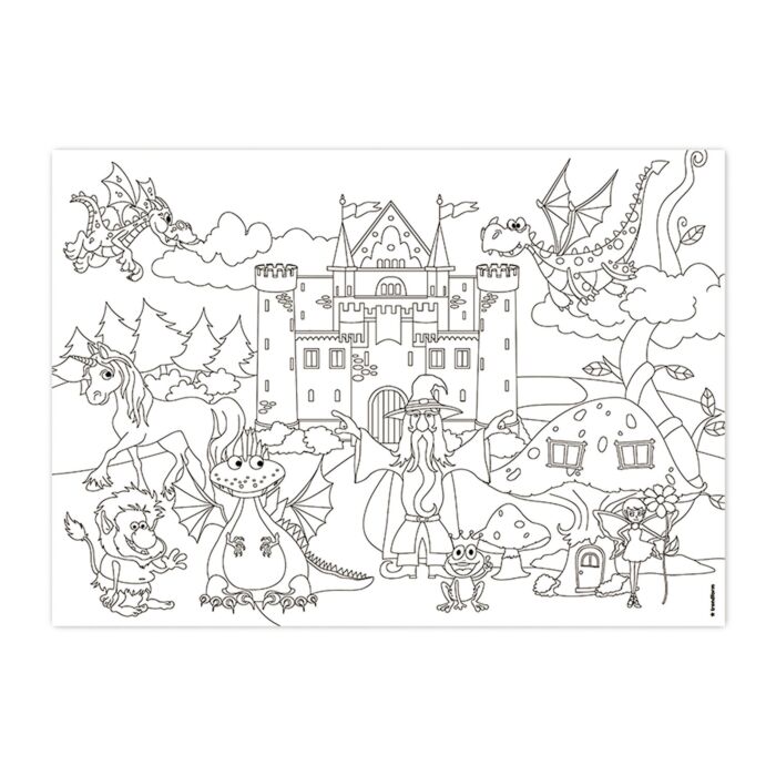 Set en papier «Kids Fun! Color-Me!», 48 feuilles, à colorier