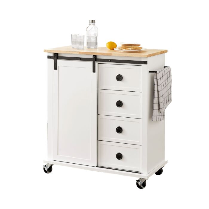 Chariot de cuisine «Finn», avec tiroirs et roulettes