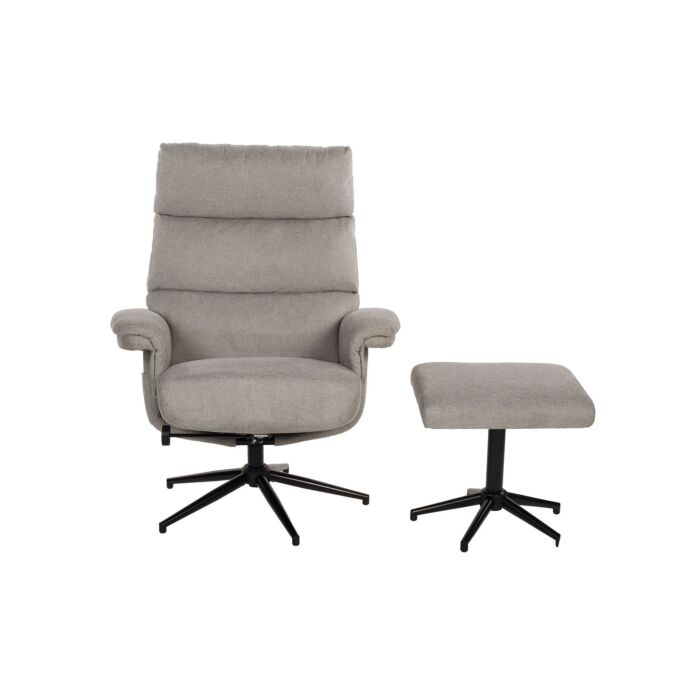 Relaxsessel Zalea, inkl. Hocker, anthrazit