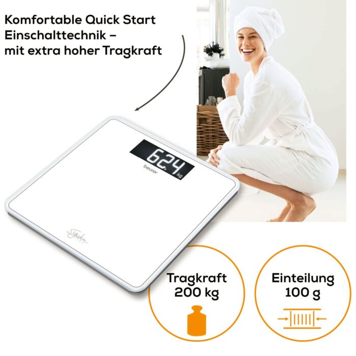 Pèse-personne Beurer «GS 400», jusqu'à 200 kg, écran XL