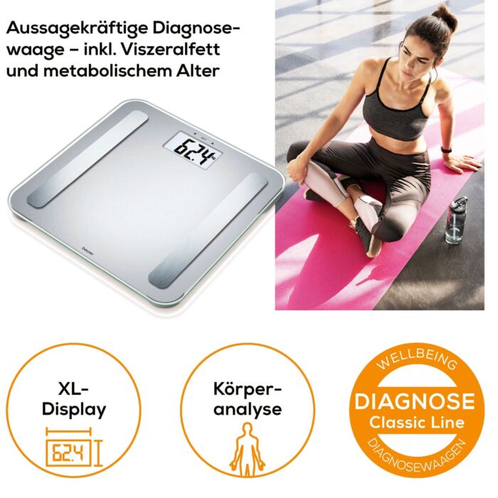 Beurer Pèse-personne de diagnostic « BF 183 », fonction IMC, jusqu'à 180 kg