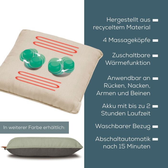 Beurer Massagekissen «MG 139», Shiatsu, mit Wärmefunktion