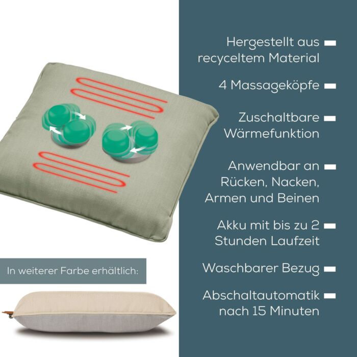 Beurer Massagekissen «MG 139», Shiatsu, mit Wärmefunktion