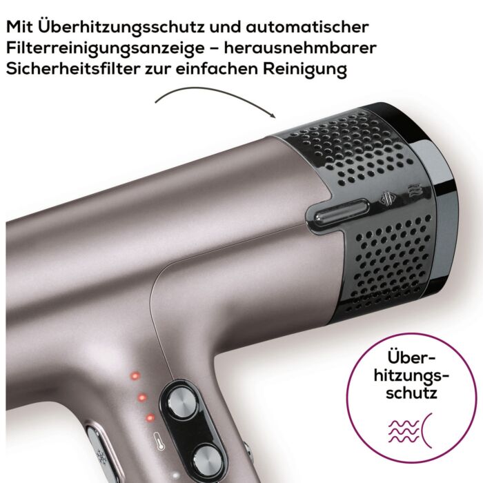 Beurer Haarföhn «Excellence HC 100», Ionenfunktion, 4 Heiz- und Gebläsestufen