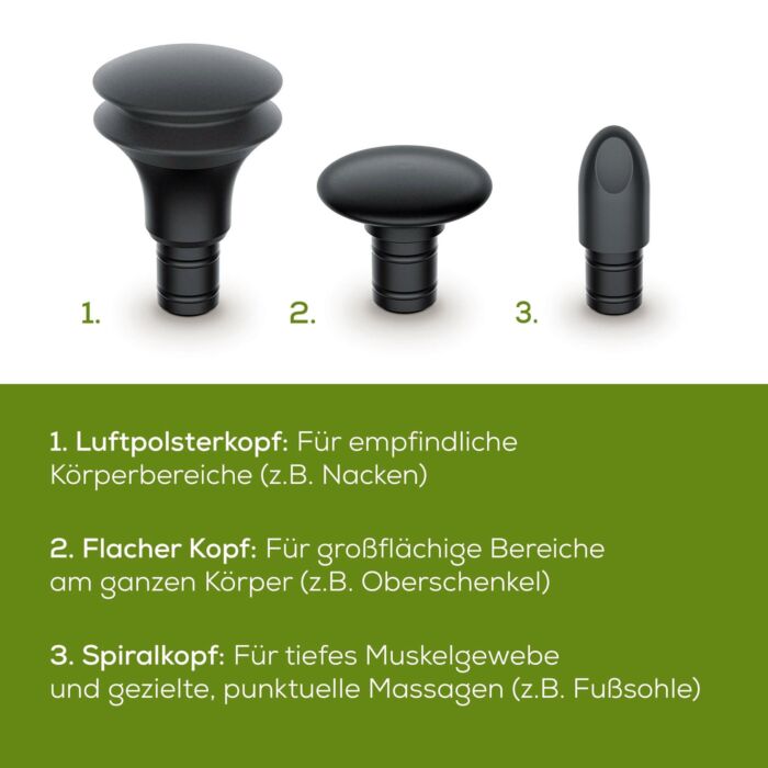 Pistolet de massage Beurer «MG 79», 3 embouts