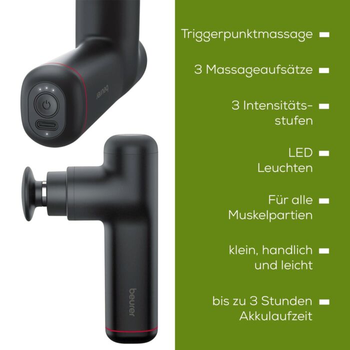 Pistolet de massage Beurer «MG 79», 3 embouts