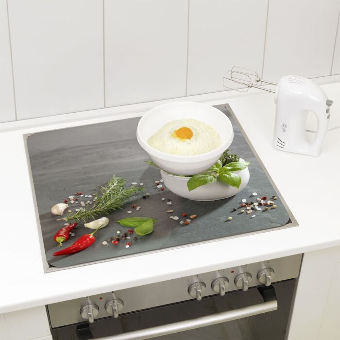 MAXIMEX Glas-Abdeckplatte «Kräuterküche», Multiplatte