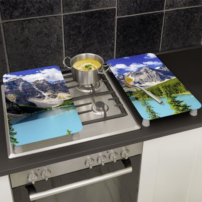 MAXIMEX Abdeckplatte 3-in-1 «Bergsee», 2er-Set