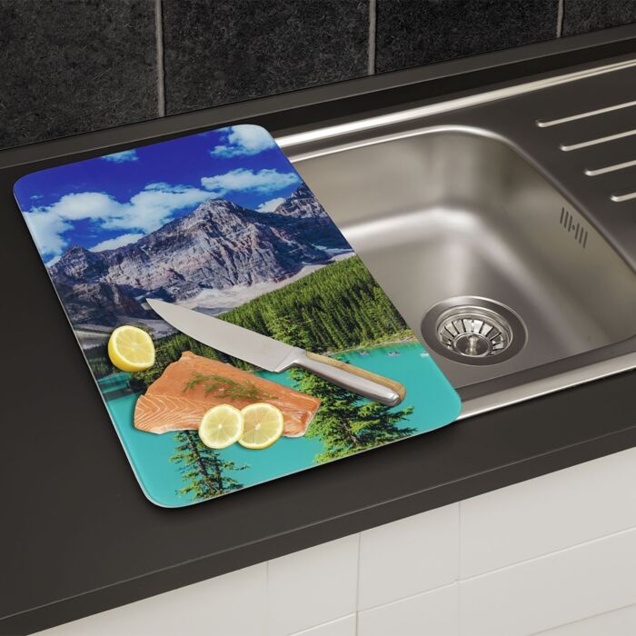 MAXIMEX Abdeckplatte 3-in-1 «Bergsee», 2er-Set