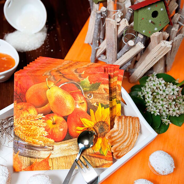 Servietten «Thanksgiving», 20 Stück, 33 x 33 cm, 3-lagig