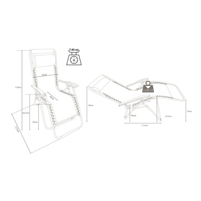 Chaise longue Toro