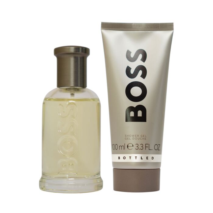 HUGO BOSS Coffret parfumé Boss Bottled Men, Eau de Toilette et gel douche