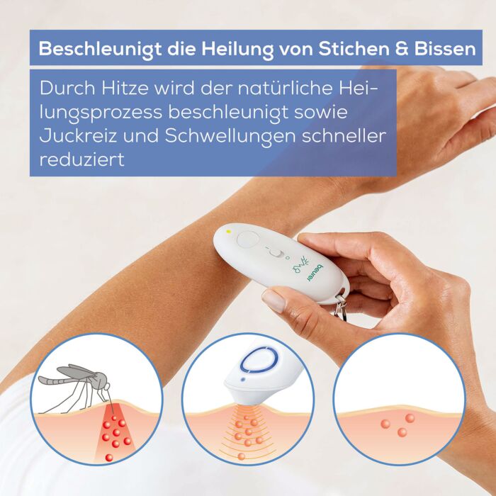 Beurer Appareil soulageant les piqûres d'insectes, fonction chauffante
