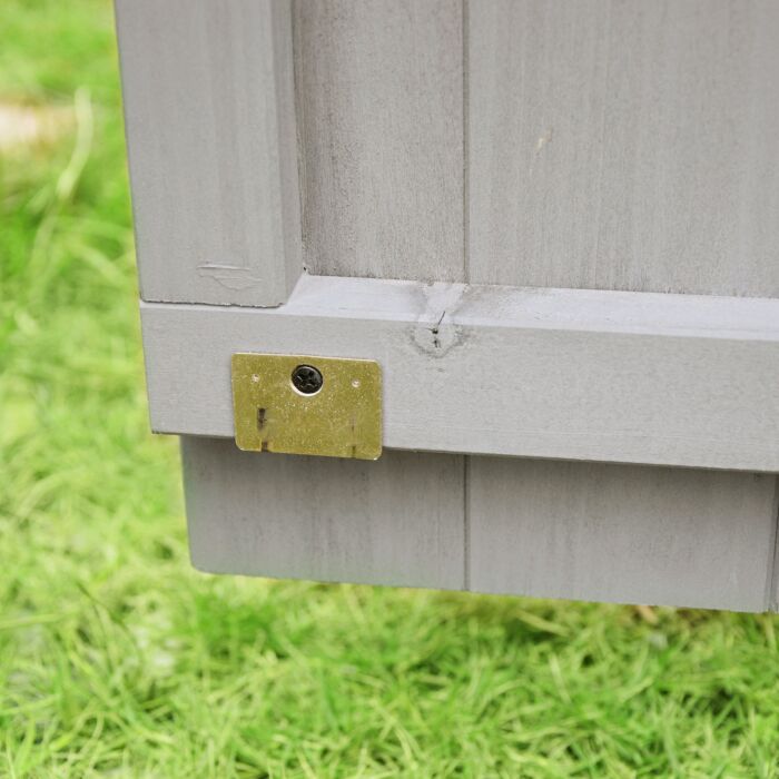 Geräteschrank aus Holz, wetterfest