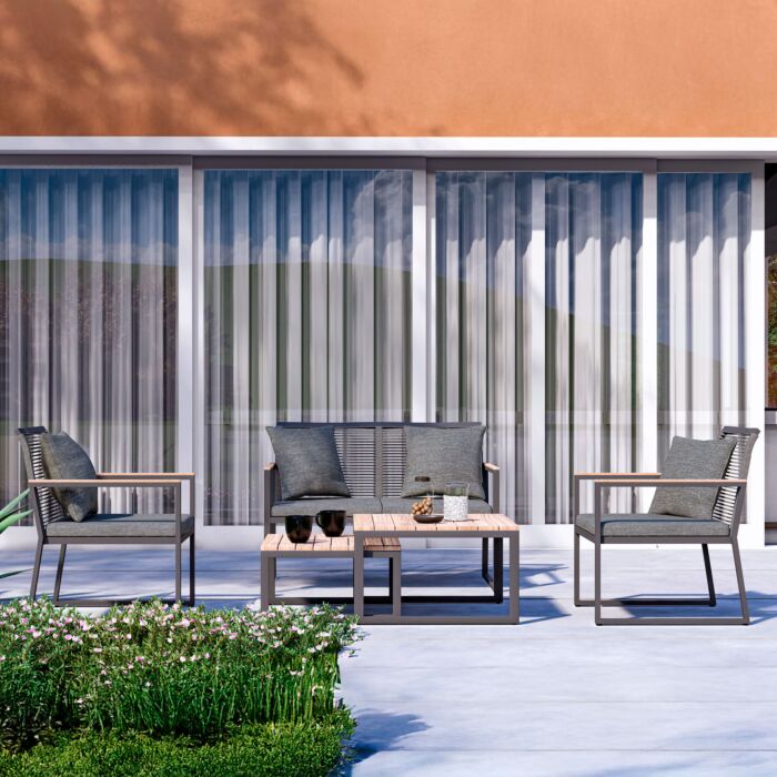 Garten-Sitzgruppe «Luisa», 5-teilig