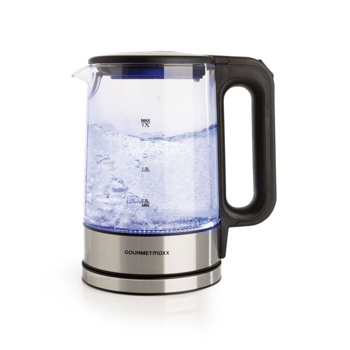 GOURMETmaxx Bouilloire en verre, 2200 W