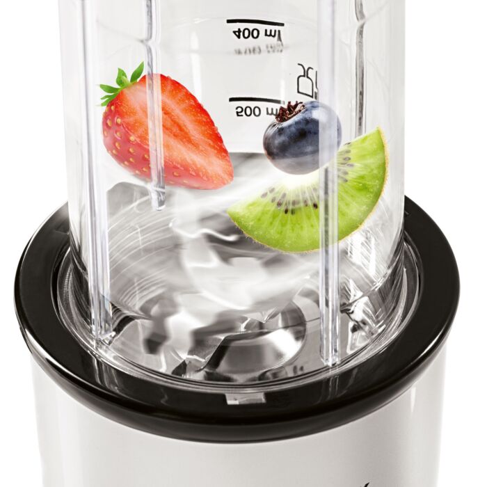 Gourmetmaxx Smoothie Mixer inkl. To-Go-Deckel, 4-tlg., 500 W