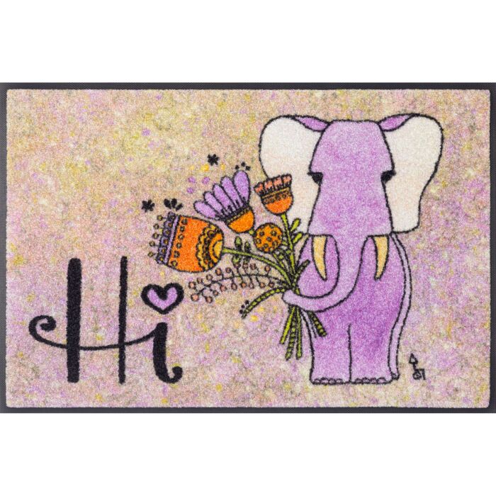 Paillasson Rollin'Art « Lucky Elephant », 50x75 cm main product photo