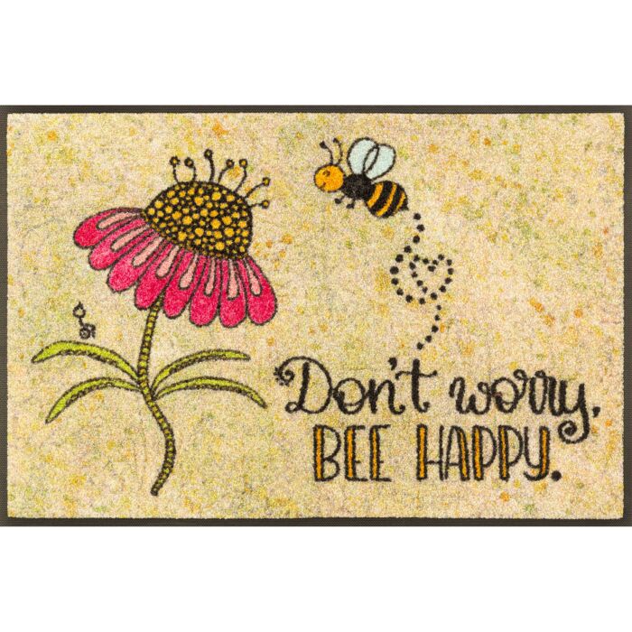 Paillasson Rollin'Art « Bee Happy », 50x75 cm main product photo